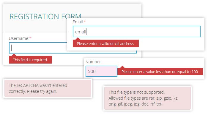 HTML5 form validation