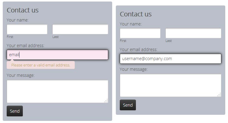 jQuery form validation