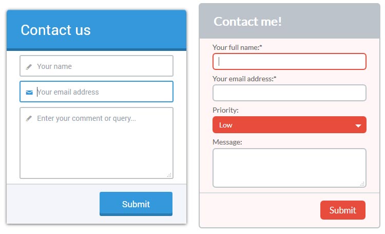 Contact form generator html